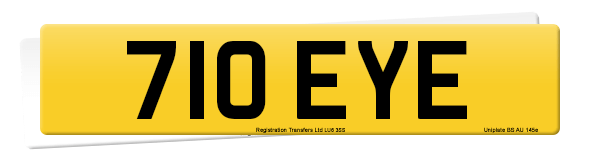 Registration number 710 EYE